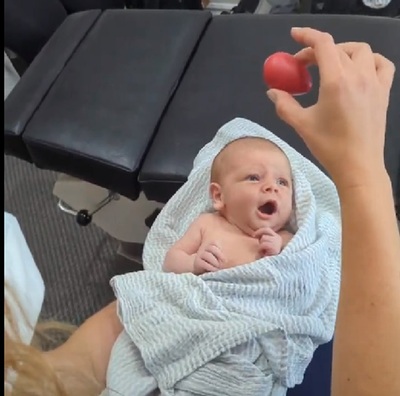 newborn, NBAS, Health baby exam